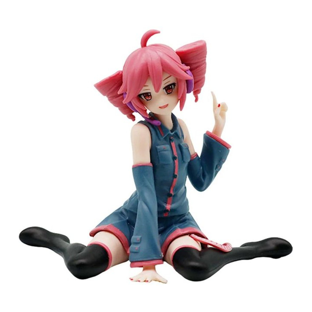 Kasane Teto Sitzende Figur Gemeinsame Ausgabe Hatsune Miku Serie Virtuelles Idol Sammlermodell aus PVC in Multicolor von Topmix - Bild 1