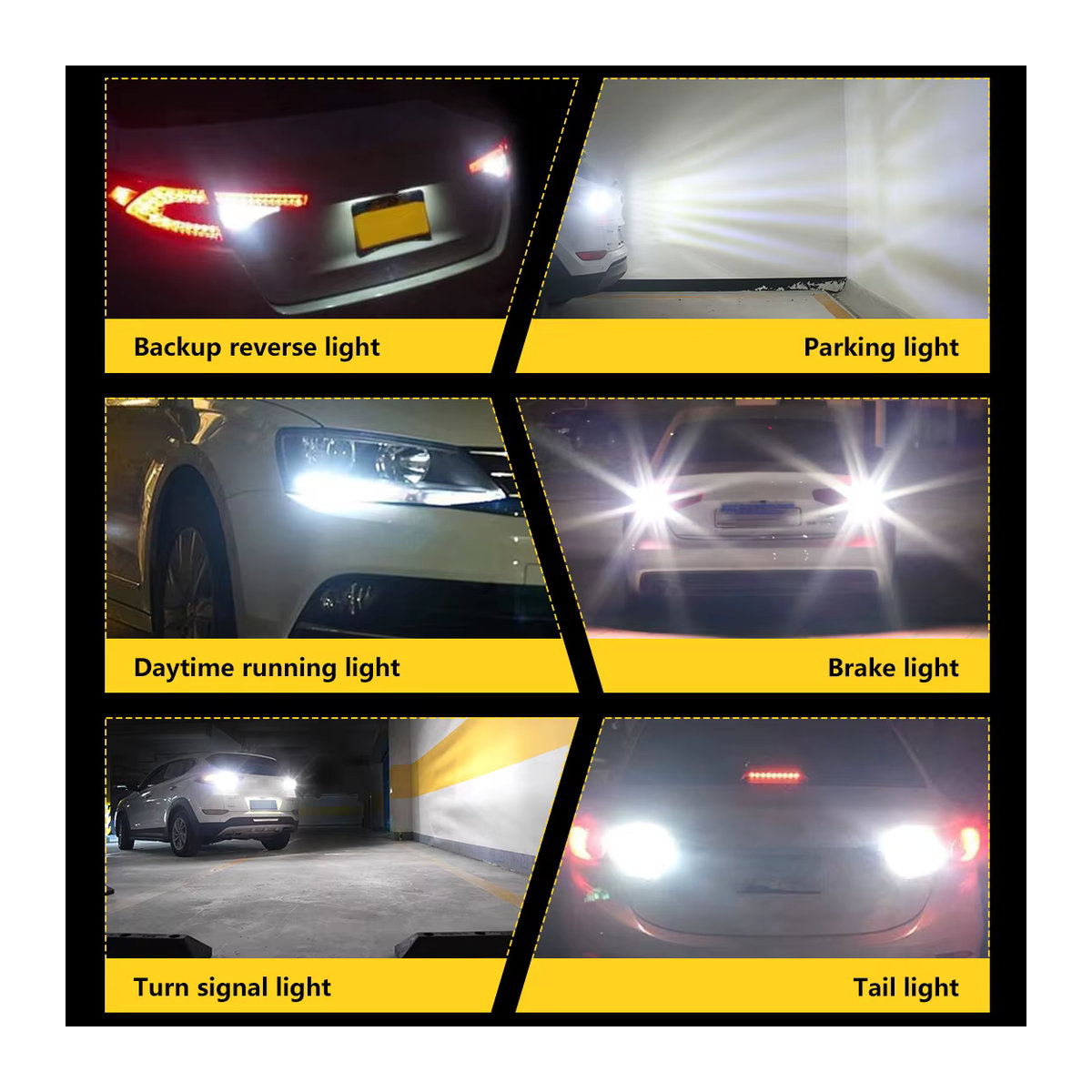 KaTur 2er Set T20 7443 LED Canbus Lampen für Rückfahrlicht und DRL passend für Toyota Corolla Camry BMW - Bild 5