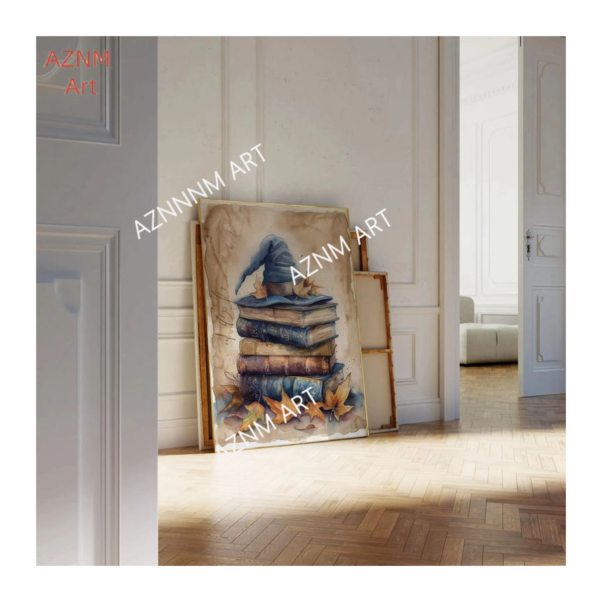 KAYOU 3-teiliges Herbst-Halloween-Zauberer-Poster-Set mit Magischem Schloss, Zug und Eule als mehrfarbige Wandkunst für Kinderzimmer und Fantasy-Dekoration - Bild 4