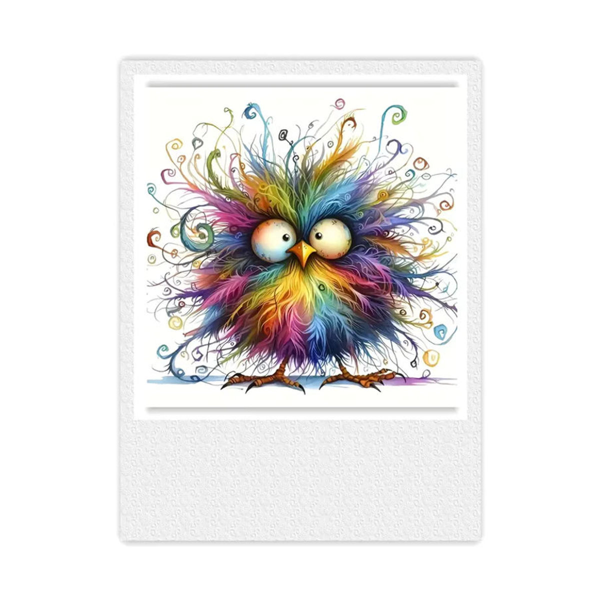 KAYOU 5D Diamant-Malerei-Set Farbenfrohe Eule mit Regenbogen-Federn in Mehrfarbig für Kinderzimmer und Schlafzimmer - Bild 2