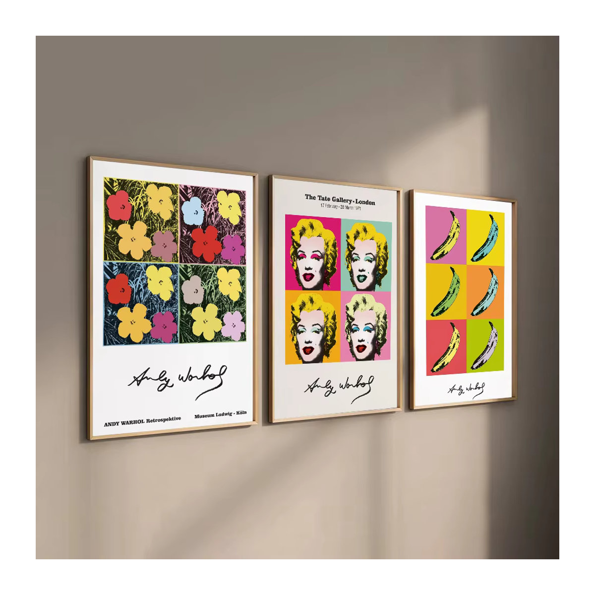 Kayou Andy Warhol Vintage-Poster als selbstklebender wasserfester Papieraufkleber zur Wanddekoration - Bild 2