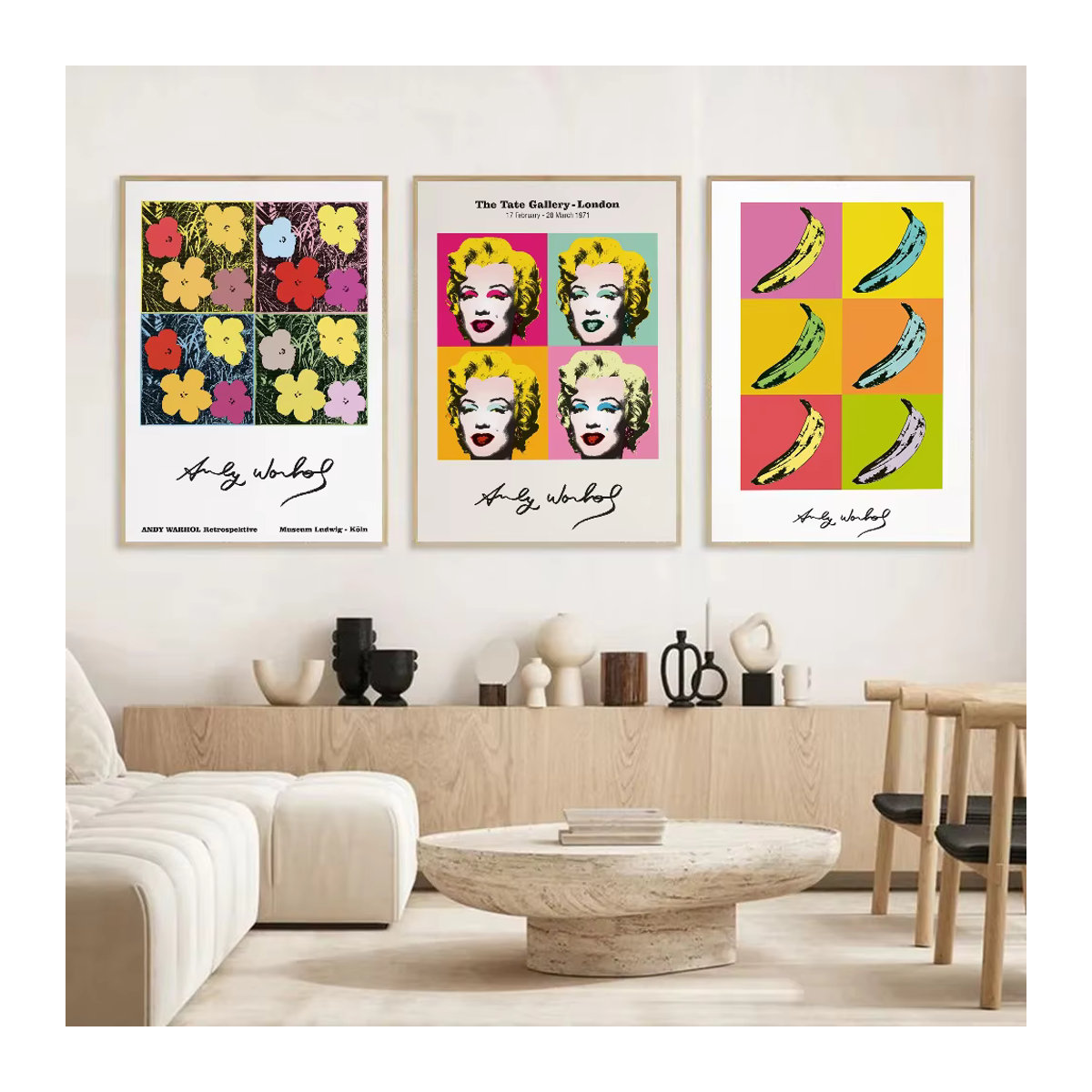 Kayou Andy Warhol Vintage-Poster als selbstklebender wasserfester Papieraufkleber zur Wanddekoration - Bild 3