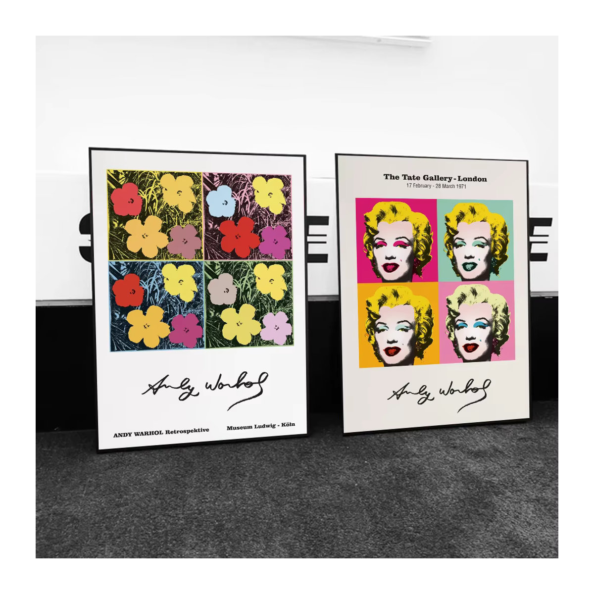 Kayou Andy Warhol Vintage-Poster als selbstklebender wasserfester Papieraufkleber zur Wanddekoration - Bild 4