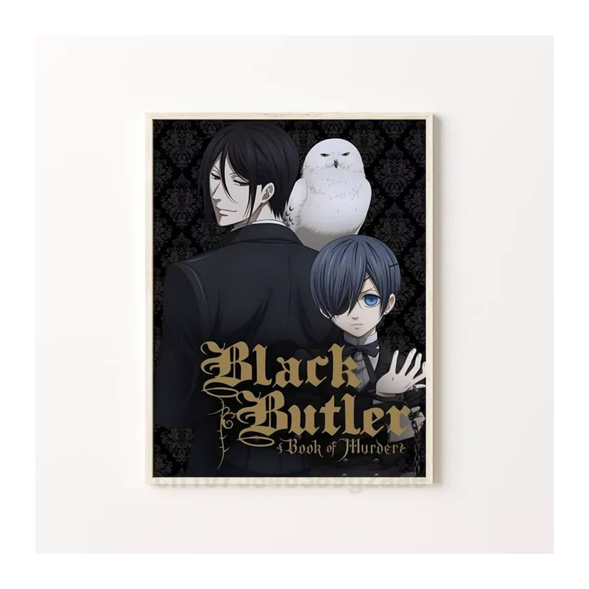 Kayou Black Butler Anime Poster Kunstdruck in Schwarz im Vintage Aesthetic Stil als Wandmontage für deine Raumdekoration - Bild 7