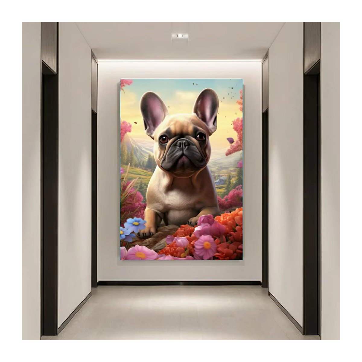 KAYOU Diamantmalerei Set mit französischem Bulldoggen Welpen als 5D DIY Kunst Mosaik Stickerei in Mehrfarbig - Bild 2