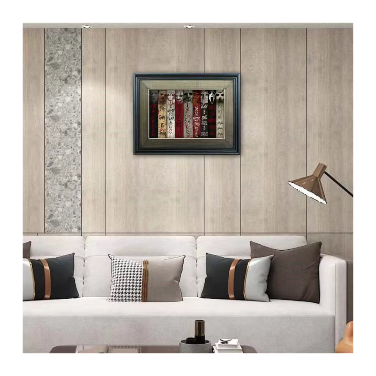 KAYOU Diamond Painting Set Halloween Horror Film Klassiker Collage Mehrfarbig Wandmontiert - Bild 2