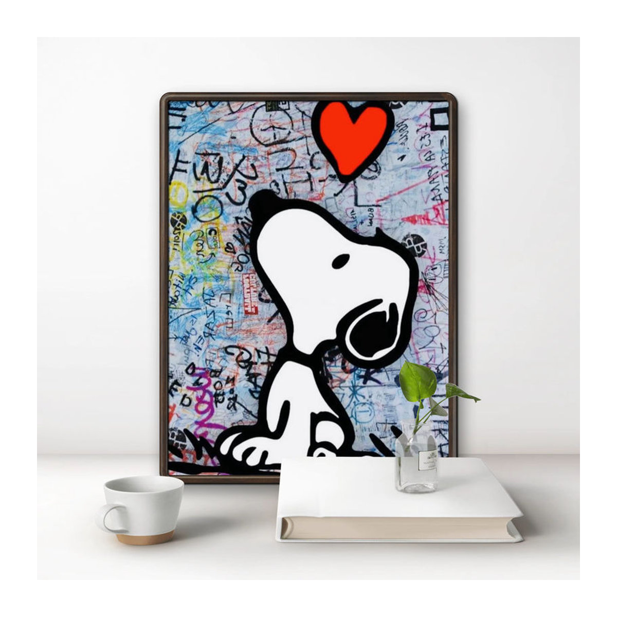 KAYOU Diamond Painting Set Snoopy Cartoon Graffiti Motiv für Kinder, mehrfarbig, rund - Bild 2