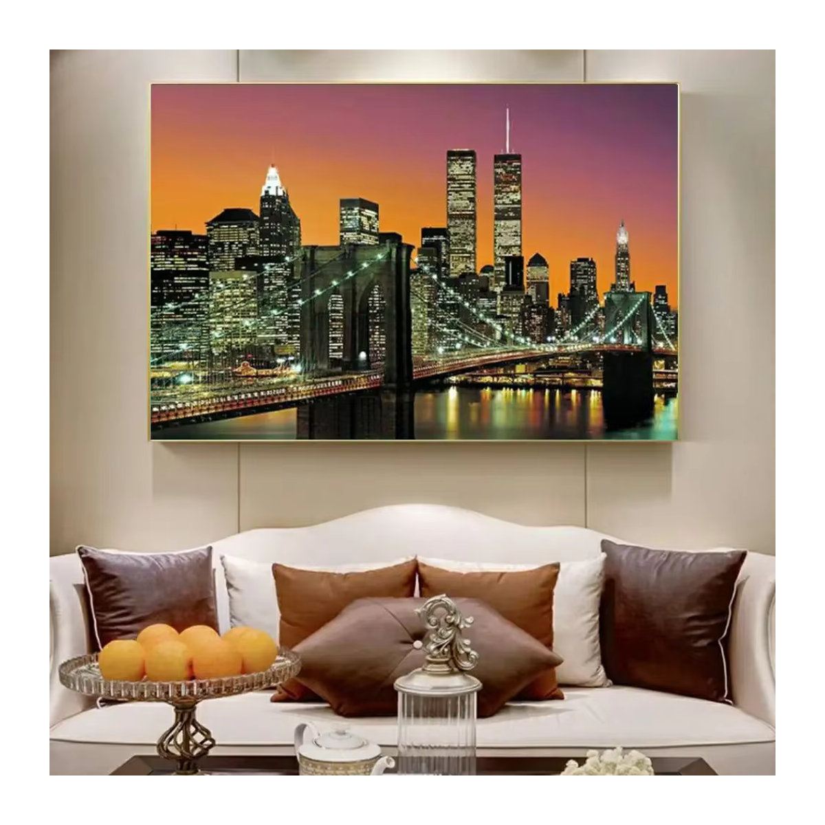 KAYOU DIY Diamantmalerei New York Stadtlandschaft Mosaik Puzzle für Kinder in Mehrfarbig - Bild 1