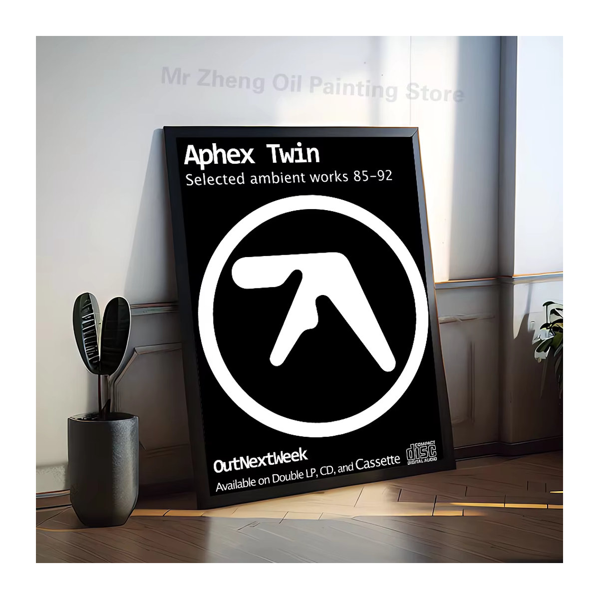 Kayou DJ A-Aphex T-Twin Poster, selbstklebender wasserfester Papieraufkleber in Mehrfarbig, moderne abstrakte Wanddekoration für dein Zimmer oder die Bar - Bild 5