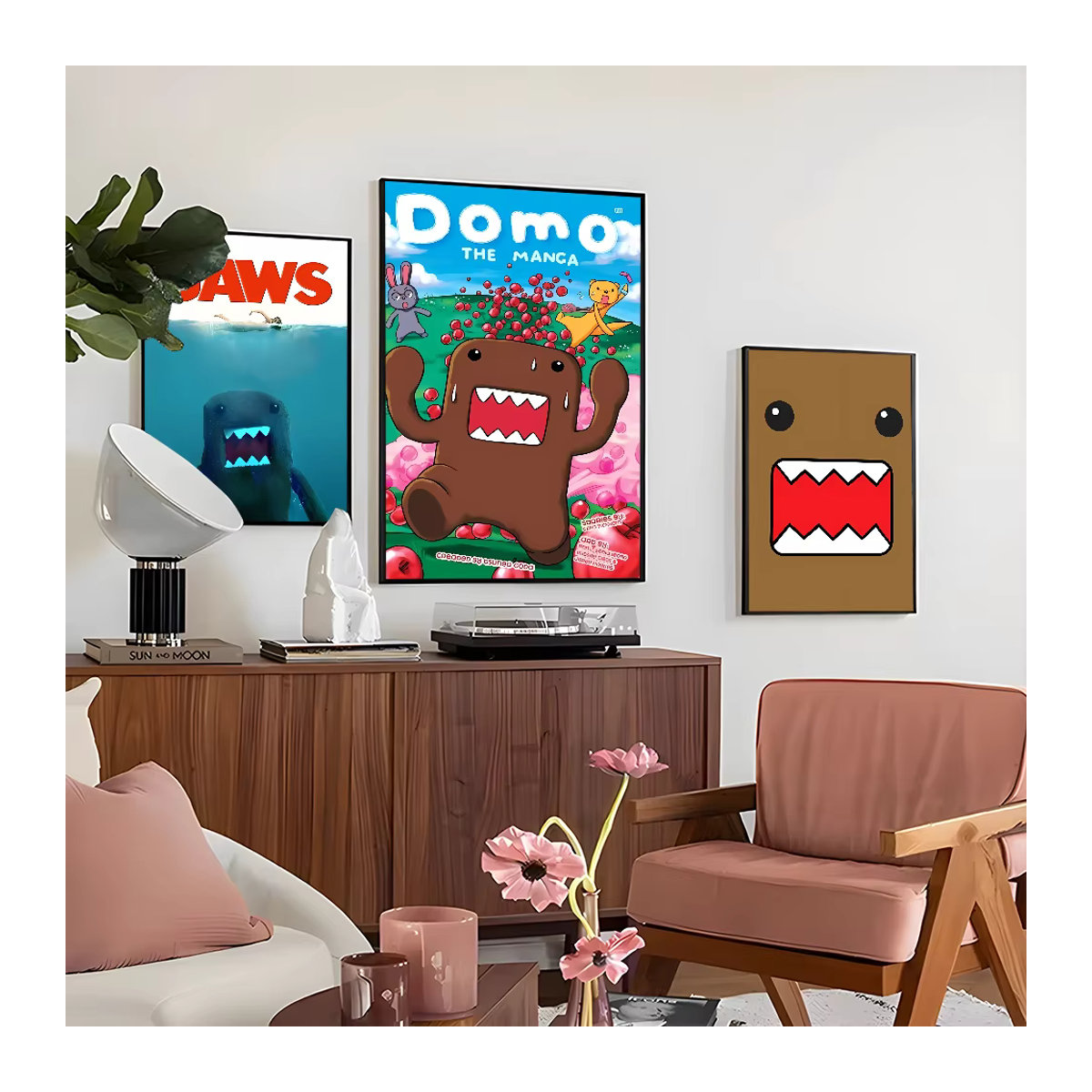 Kayou Domo Kun Poster, selbstklebender wasserfester Papieraufkleber für die Wanddekoration, mehrfarbig, rechteckig - Bild 2
