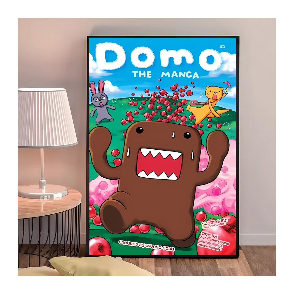 Kayou Domo Kun Poster, selbstklebender wasserfester Papieraufkleber für die Wanddekoration, mehrfarbig, rechteckig - Bild 3