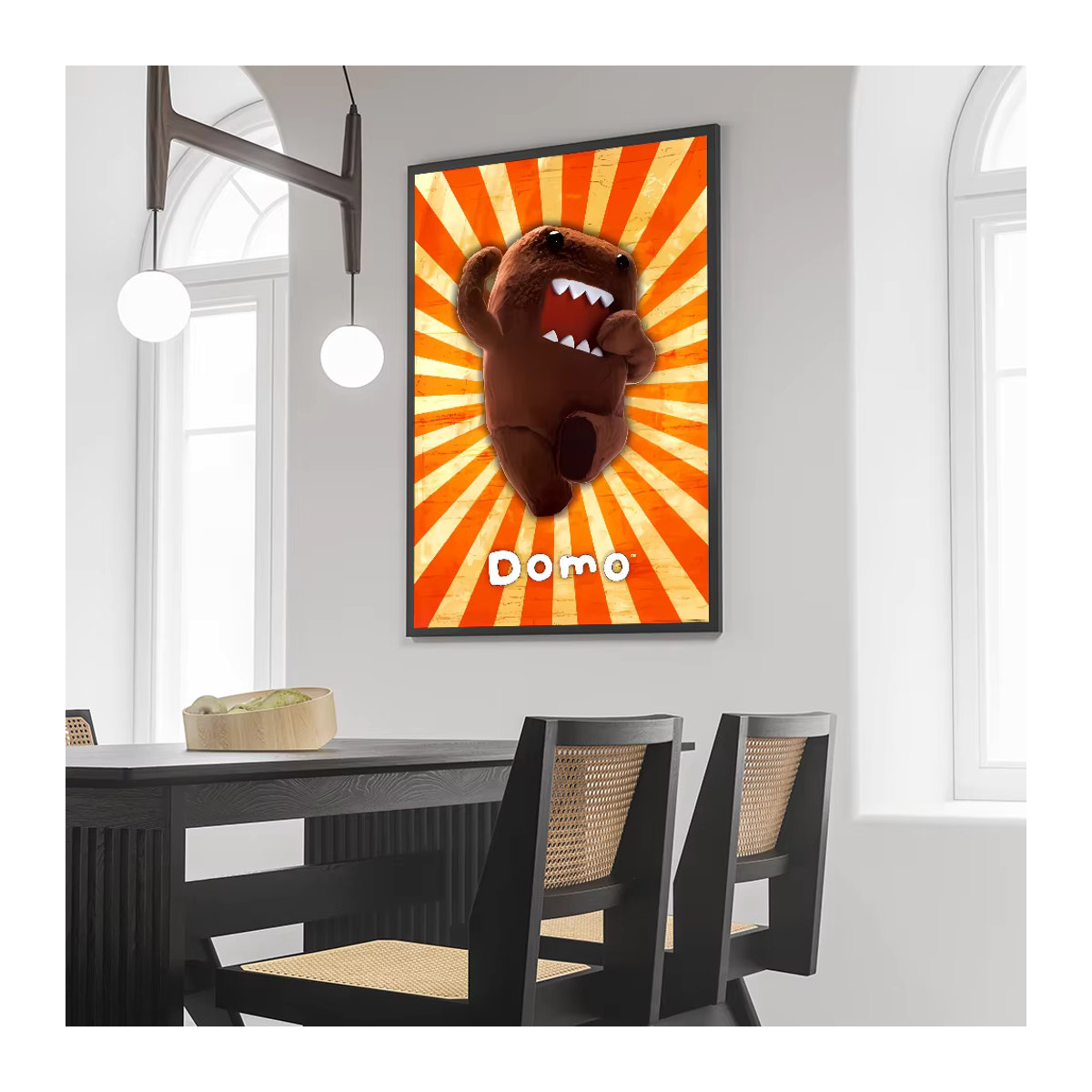 Kayou Domo Kun Poster, selbstklebender wasserfester Papieraufkleber für die Wanddekoration, mehrfarbig, rechteckig - Bild 4
