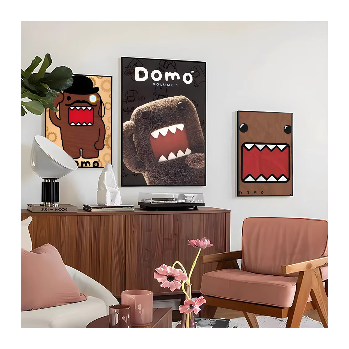 Kayou Domo-Kun Wandposter als selbstklebender, wasserfester Papieraufkleber in Mehrfarbig - Bild 2