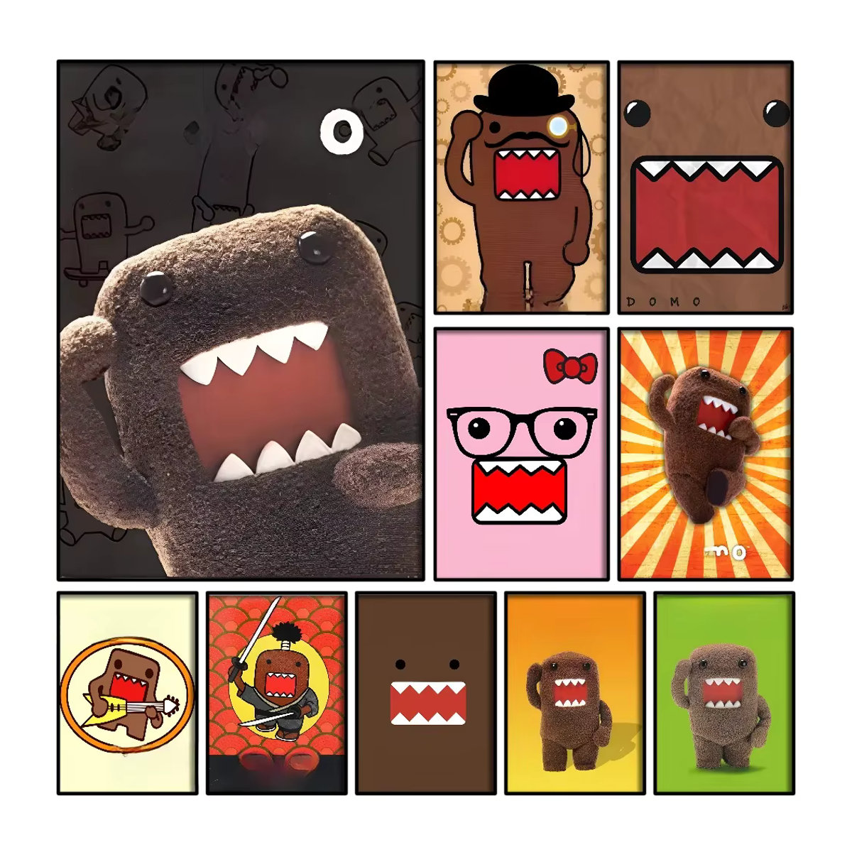 Kayou Domo-Kun Wandposter als selbstklebender, wasserfester Papieraufkleber in Mehrfarbig - Bild 6