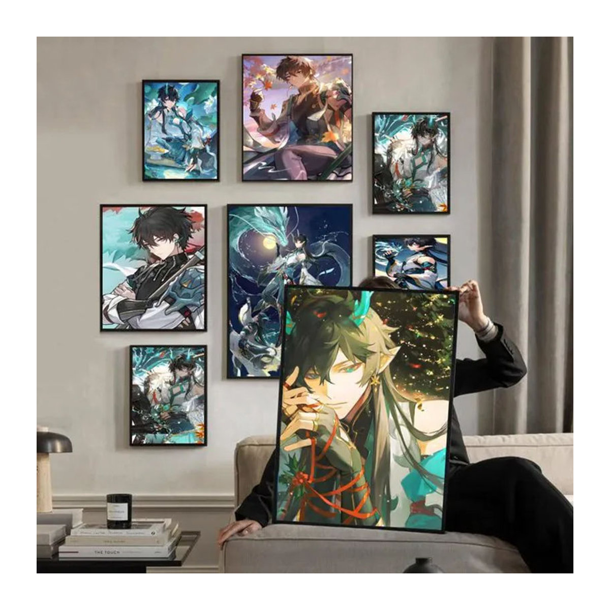 Kayou Honkai Star Rail Dan Heng Imbibitor Lunae Poster selbstklebend mehrfarbig - Bild 1