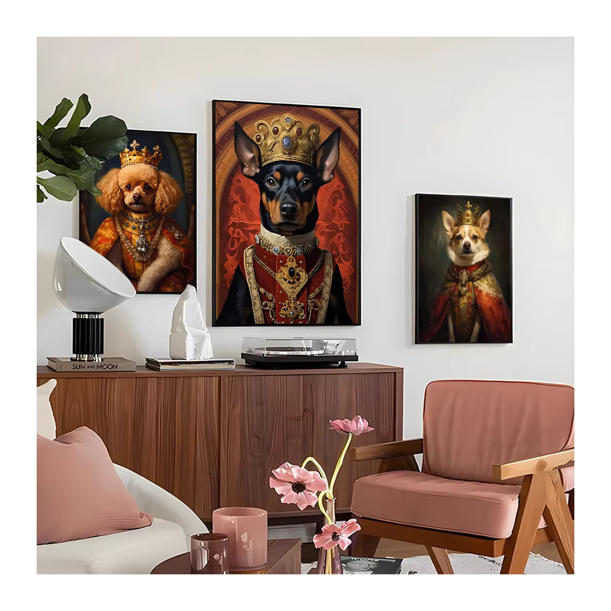 Kayou Hund König Royal Wandposter Selbstklebender Wasserdichter Papier Aufkleber in Mehrfarbig - Bild 2