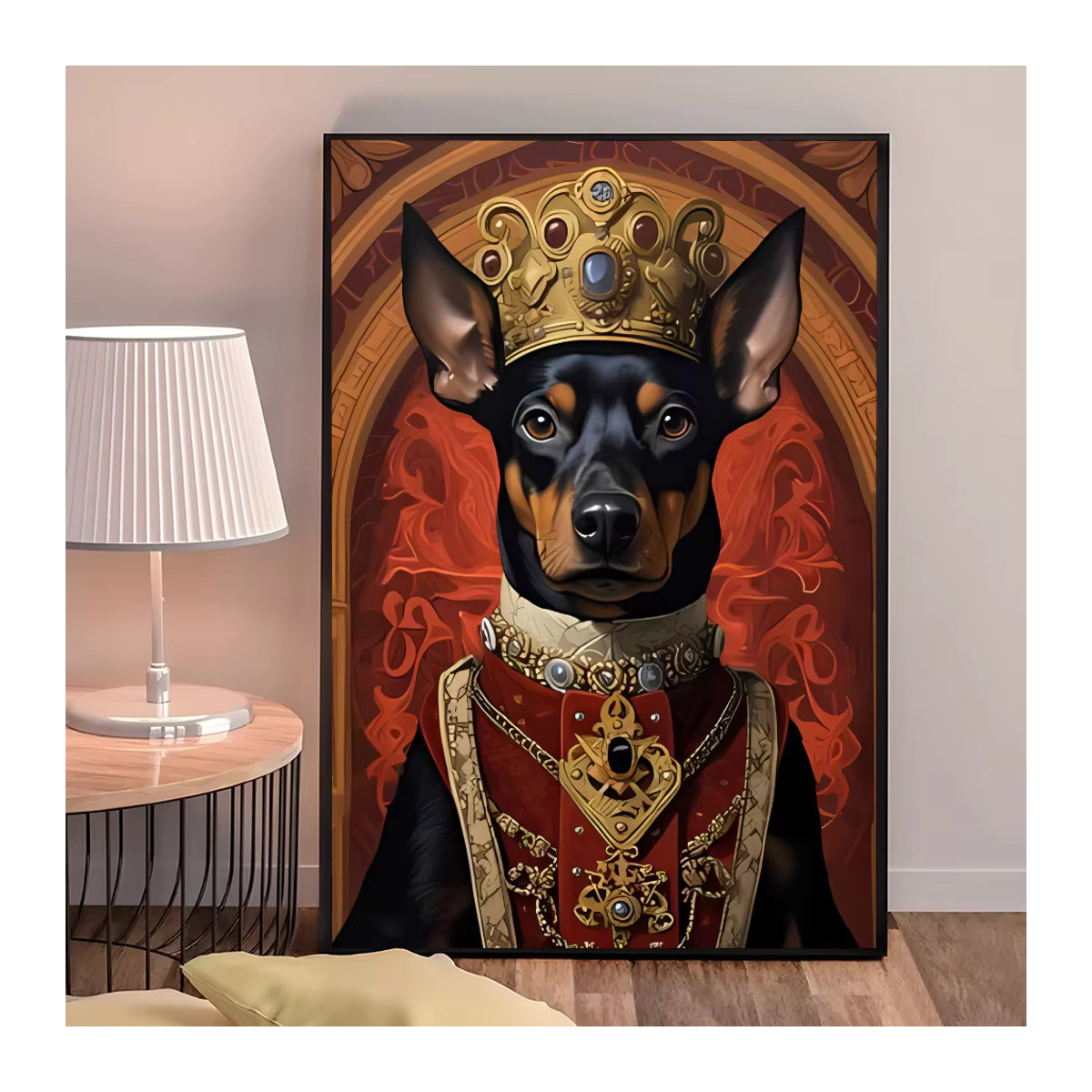 Kayou Hund König Royal Wandposter Selbstklebender Wasserdichter Papier Aufkleber in Mehrfarbig - Bild 3