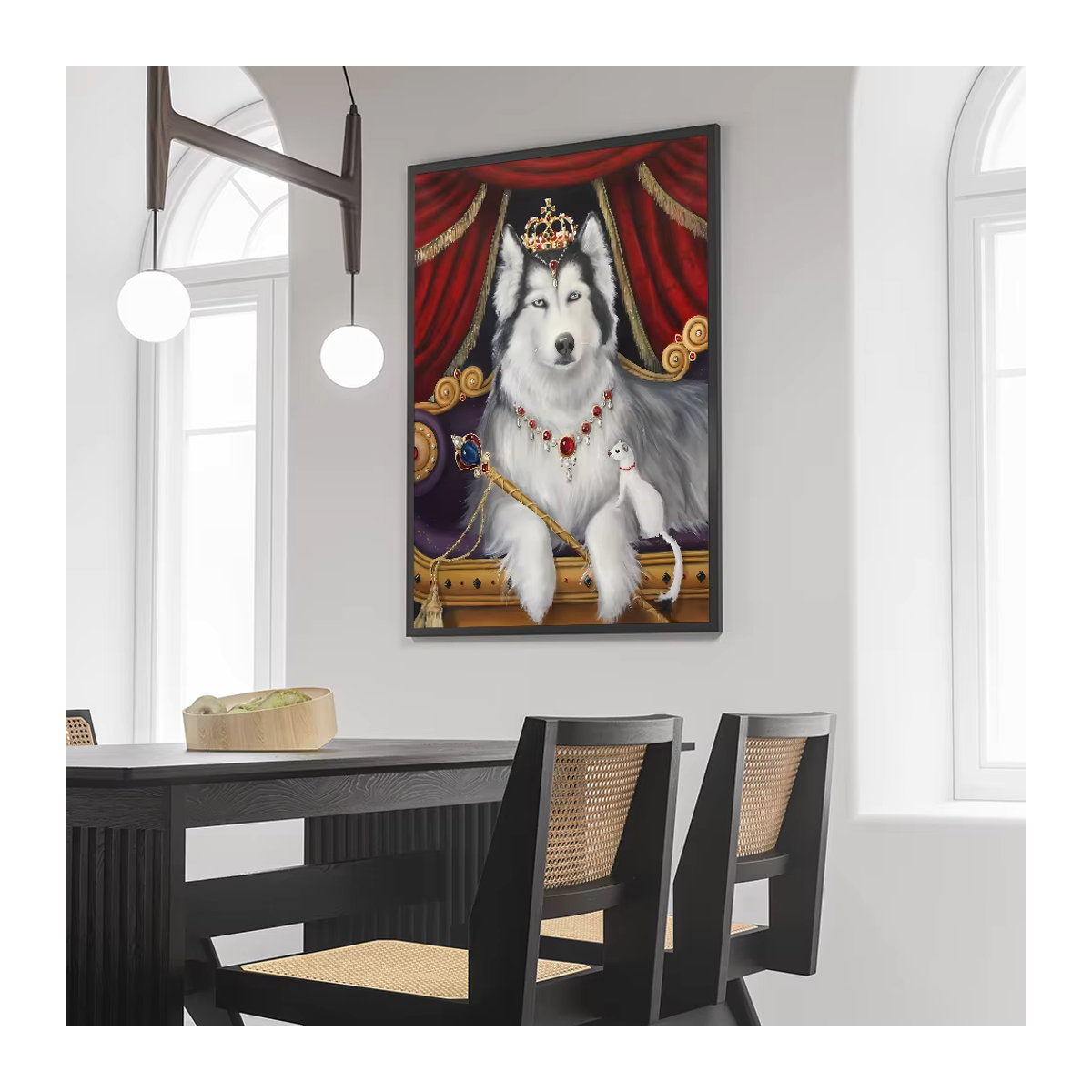 Kayou Hund König Royal Wandposter Selbstklebender Wasserdichter Papier Aufkleber in Mehrfarbig - Bild 4