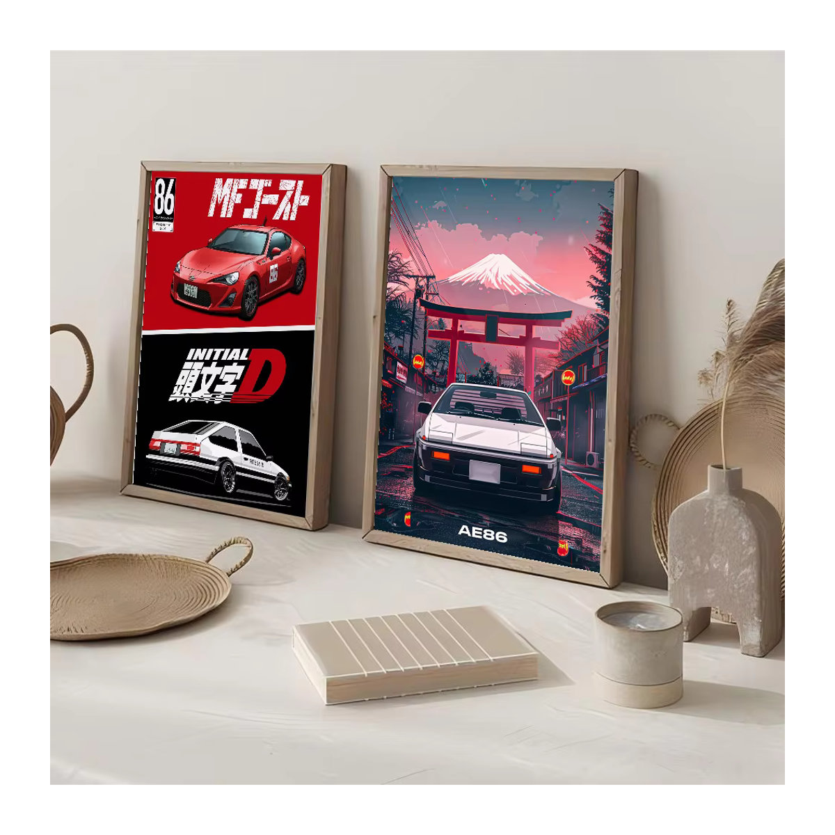 Kayou Initial D Anime Poster Wasserfester Aufkleber für Wanddekoration in Mehrfarbig - Bild 4