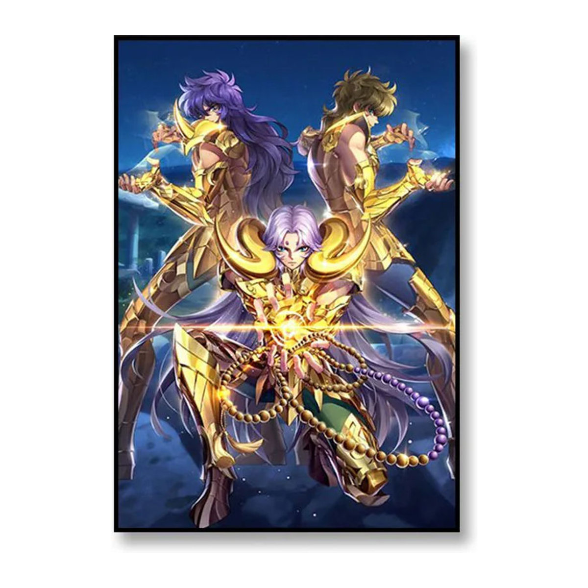 Kayou Japanisches Anime Zodiac Warriors Leinwand Wandkunst Poster mehrfarbig rahmenlos - Bild 1