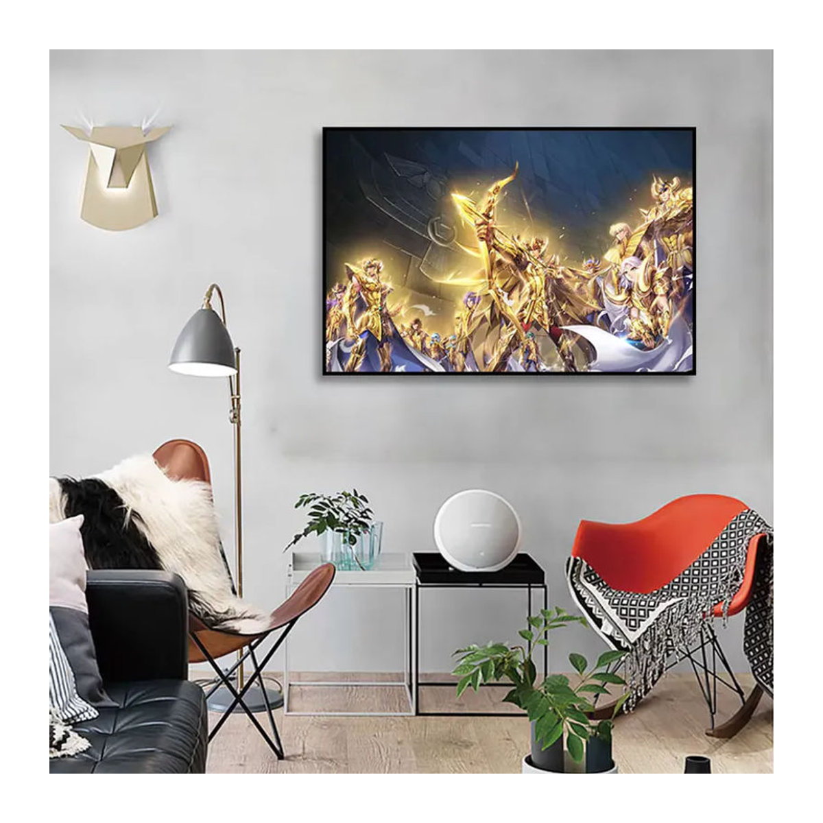 Kayou Japanisches Anime Zodiac Warriors Leinwand Wandkunst Poster mehrfarbig rahmenlos - Bild 2