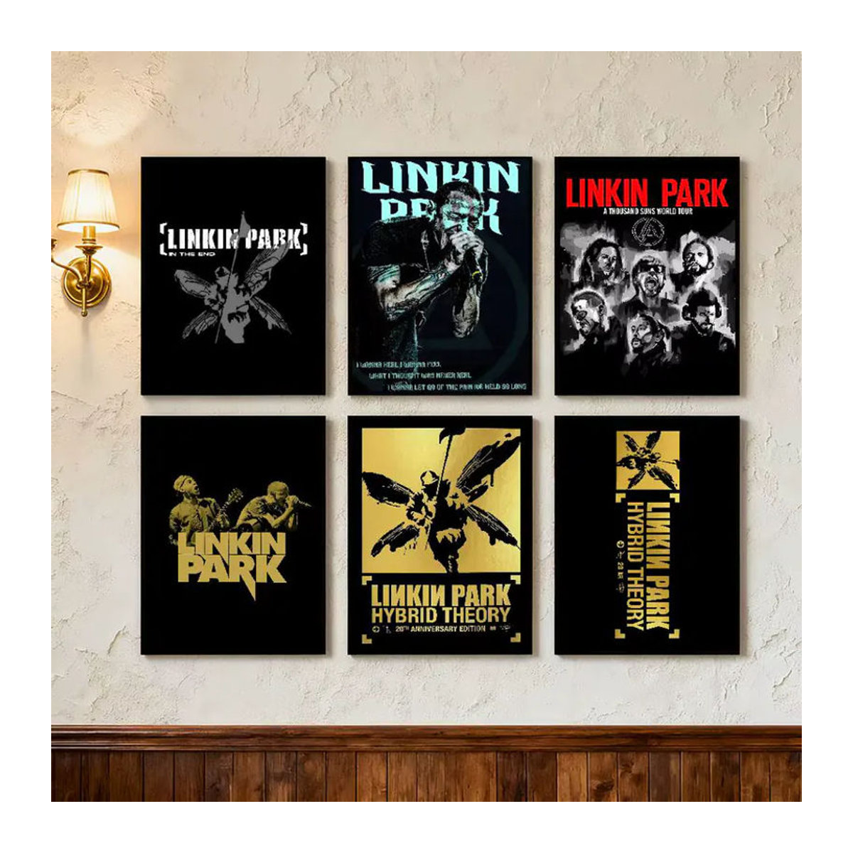 Kayou L-Linkin Rock Band Park Poster Kunstdruck im Anime-Stil, mehrfarbig, Papier, Hochformat - Bild 2