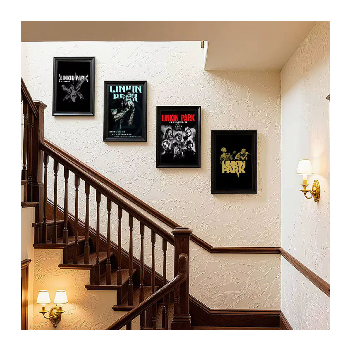 Kayou L-Linkin Rock Band Park Poster Kunstdruck im Anime-Stil, mehrfarbig, Papier, Hochformat - Bild 3