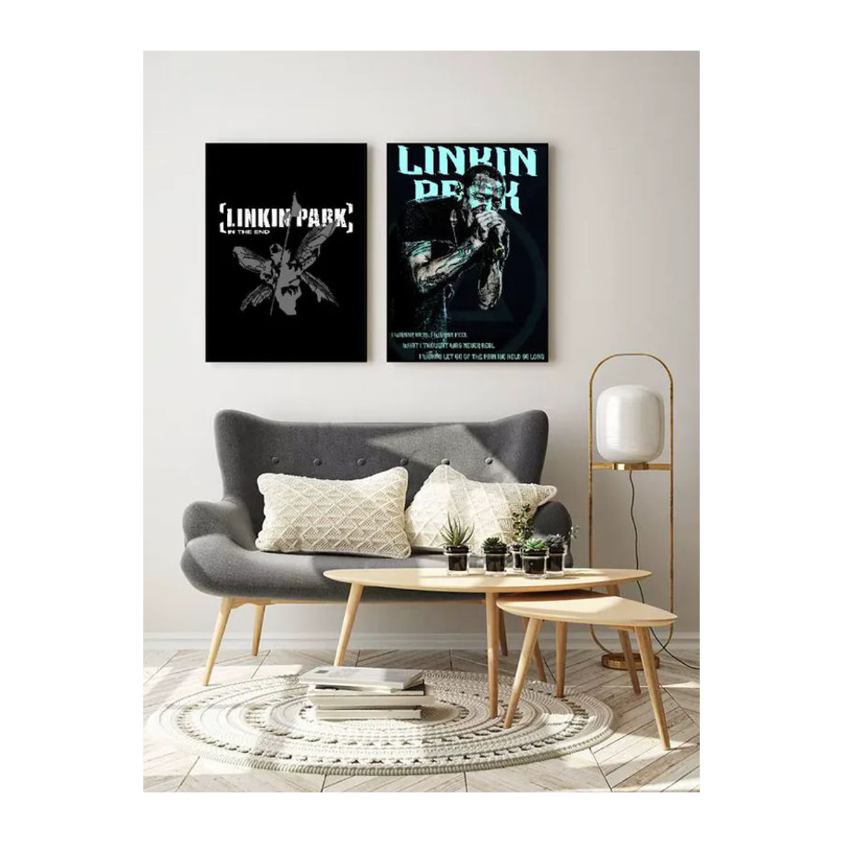 Kayou L-Linkin Rock Band Park Poster Kunstdruck im Anime-Stil, mehrfarbig, Papier, Hochformat - Bild 6