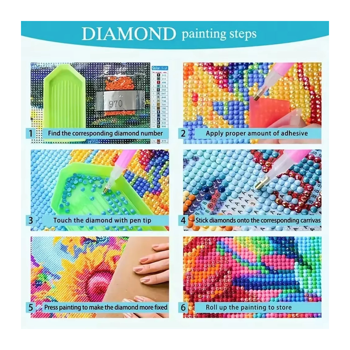 KAYOU Pokemon Gengar DIY Diamantmalerei Mosaik Stickerei Set in Multicolor - Bild 3