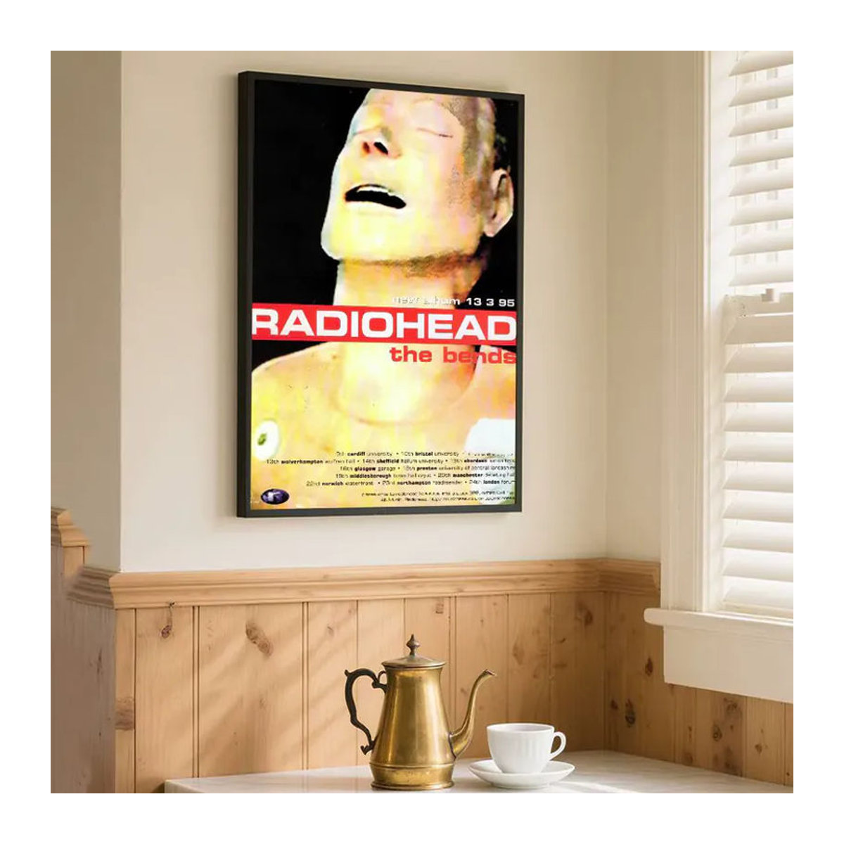 Kayou Radiohead Musikposter im skandinavischen Vintage-Stil, mehrfarbiger Kunstdruck als abstrakte Wanddekoration aus Papier - Bild 6