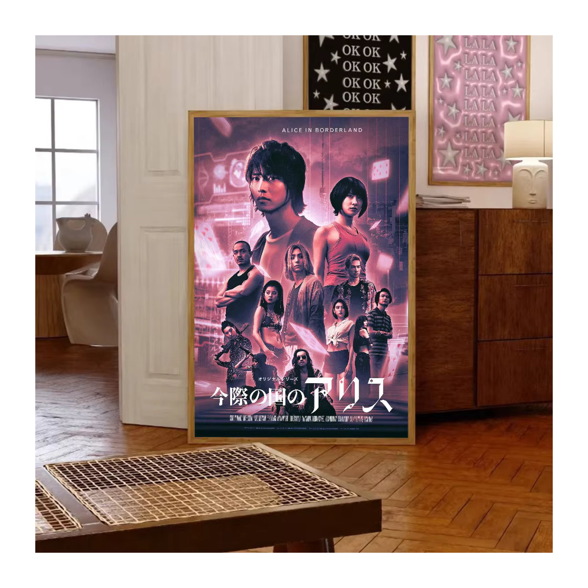 Kayou Retro-Anime-Poster Alice im Grenzland 2 Wasserfester Papieraufkleber zur Wanddekoration - Bild 3