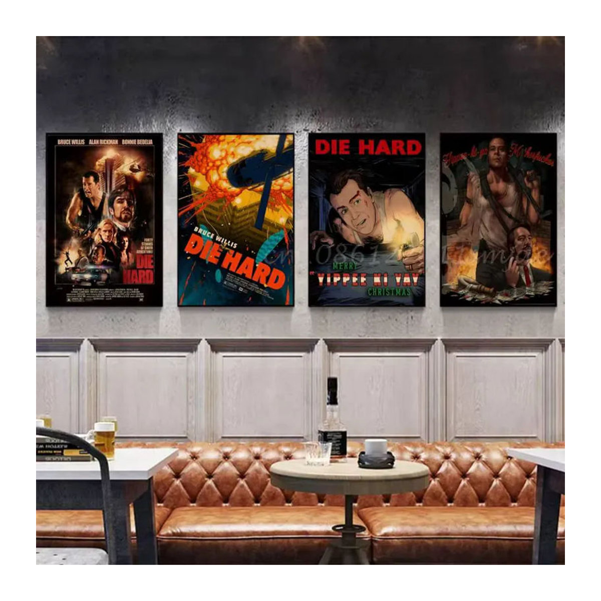 Kayou Retro Film Poster Die Hard 1988 Selbstklebende Wandkunst Dekoration Mehrfarbig Hochformat Papier - Bild 2