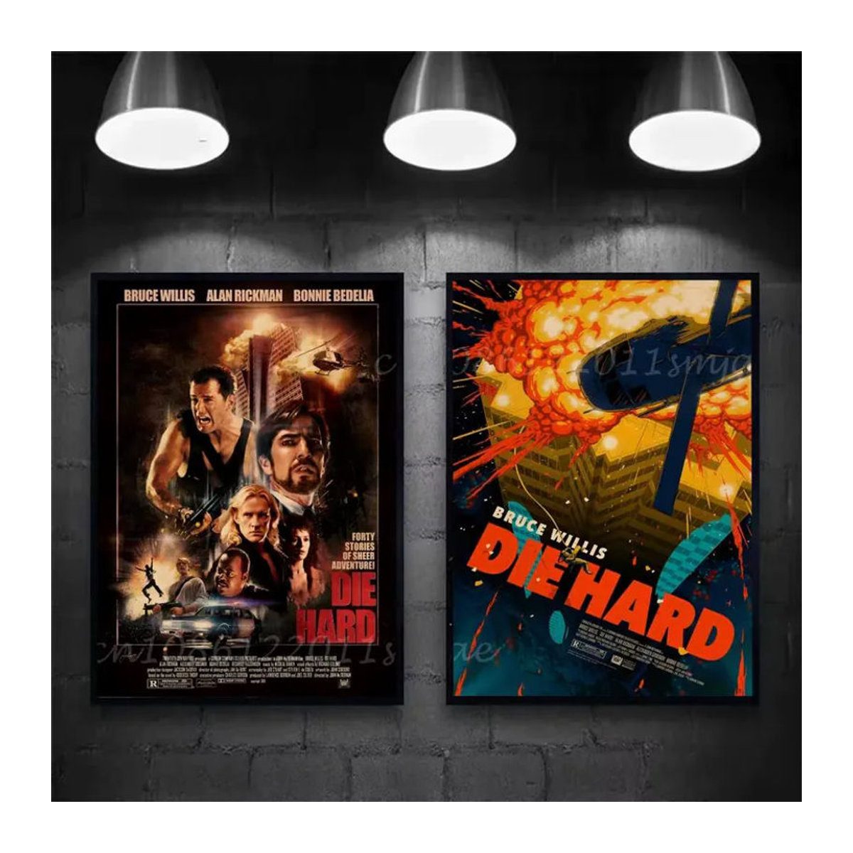 Kayou Retro Film Poster Die Hard 1988 Selbstklebende Wandkunst Dekoration Mehrfarbig Hochformat Papier - Bild 3
