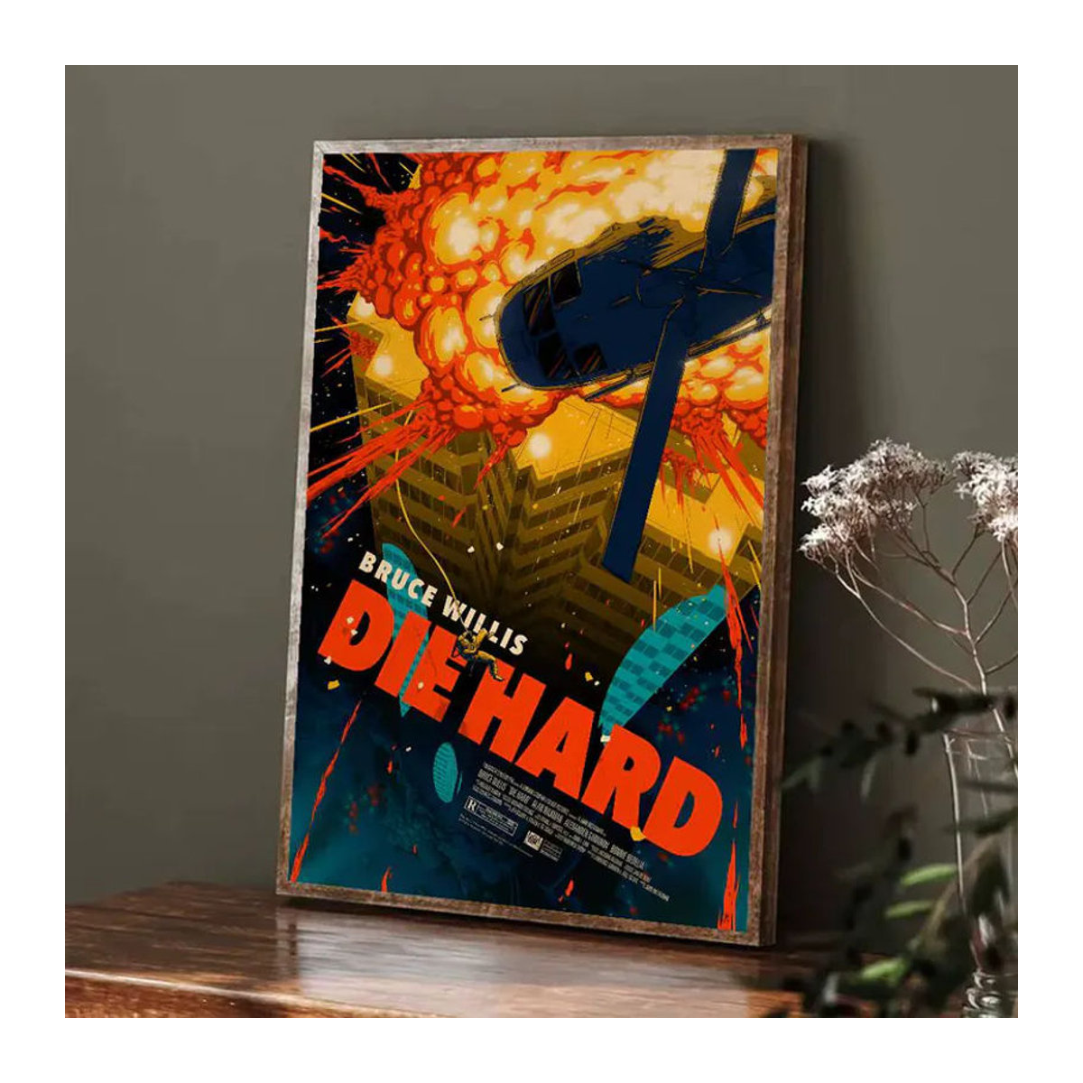Kayou Retro Film Poster Die Hard 1988 Selbstklebende Wandkunst Dekoration Mehrfarbig Hochformat Papier - Bild 5
