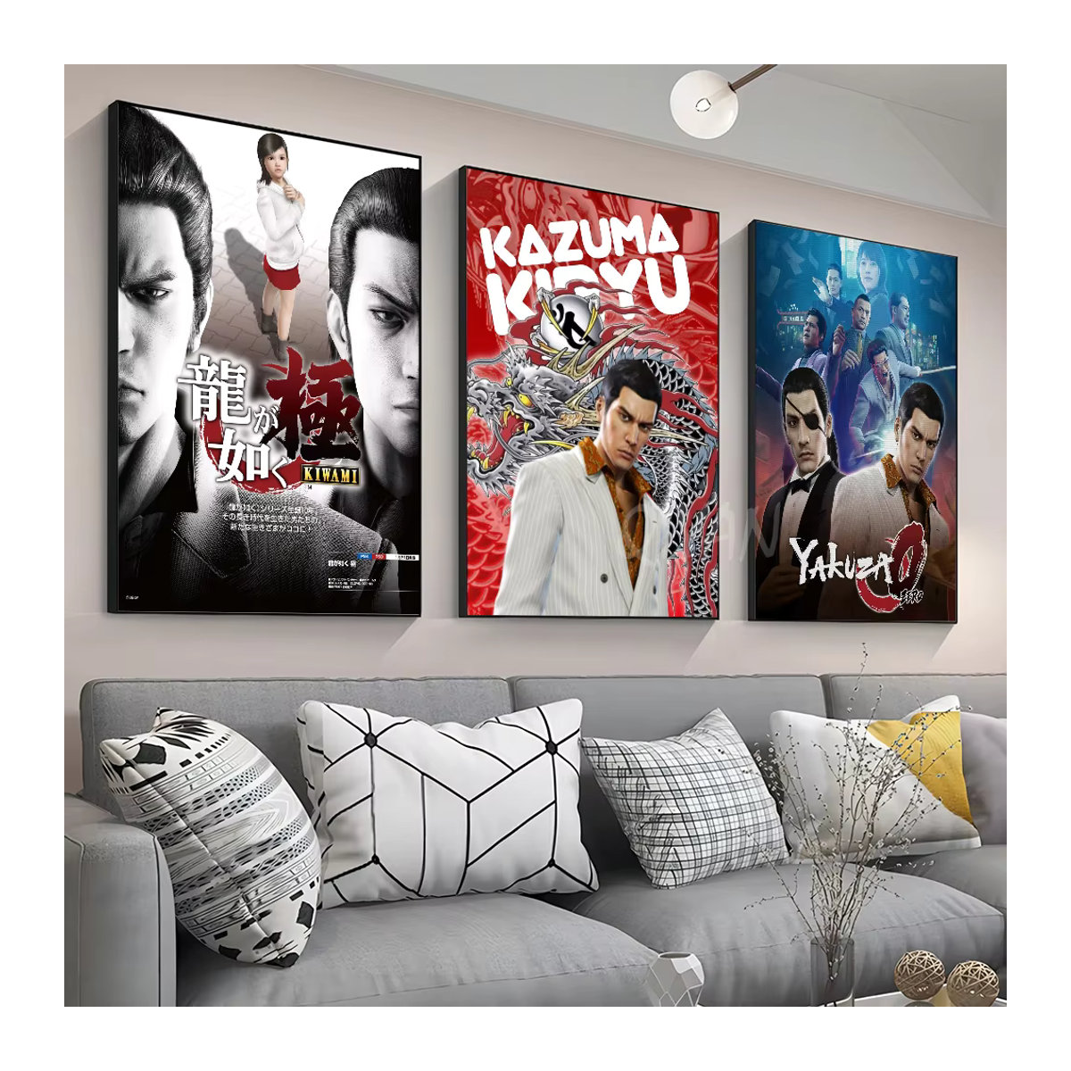 Kayou Yakuza Like A Dragon Wandposter, selbstklebender wasserfester Papieraufkleber, mehrfarbig, rechteckig - Bild 3