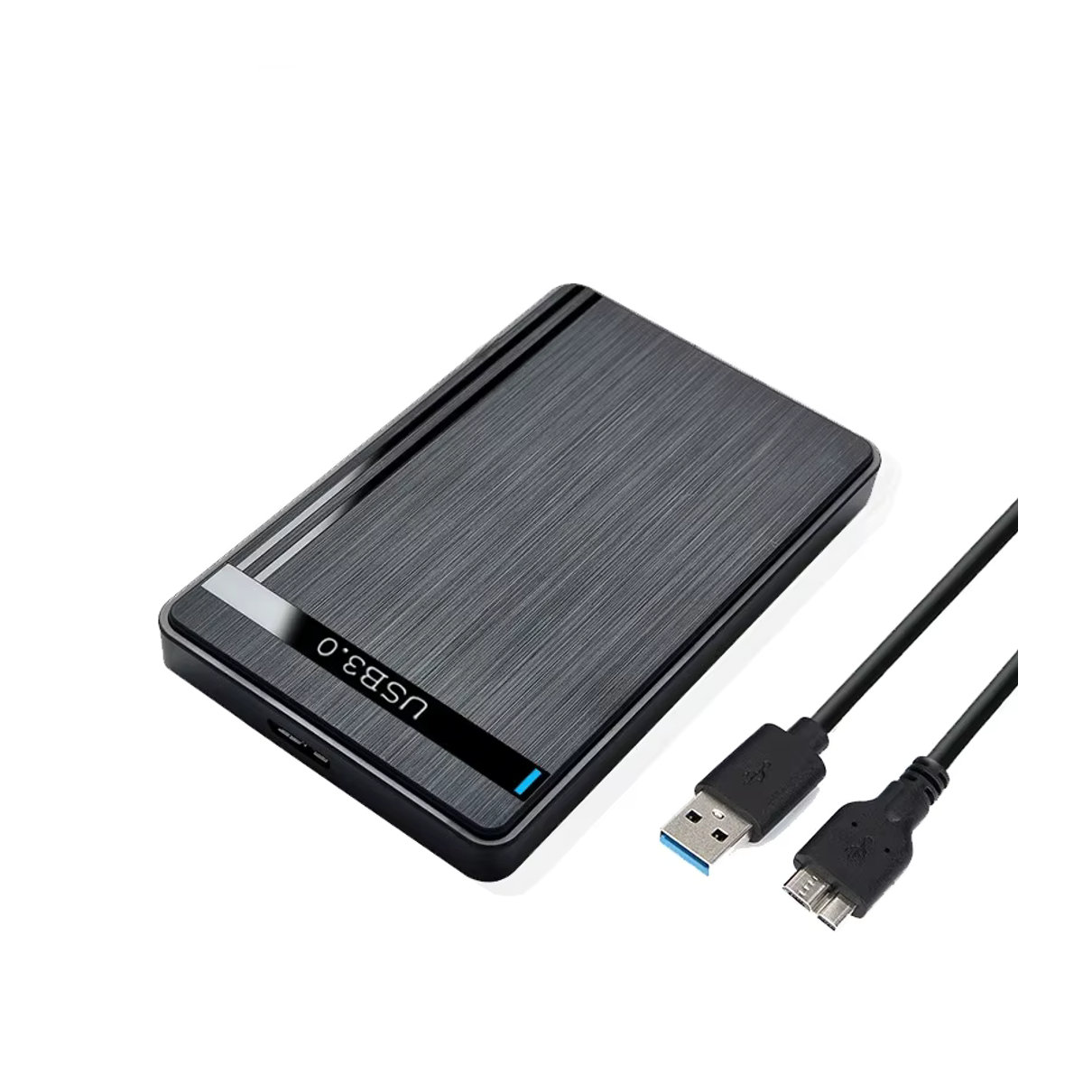 KEBETEME Externes 2,5-Zoll-HDD-Gehäuse SATA zu USB 3.0 für SSD und HDD, Schwarz, Minimalistisch - Bild 7