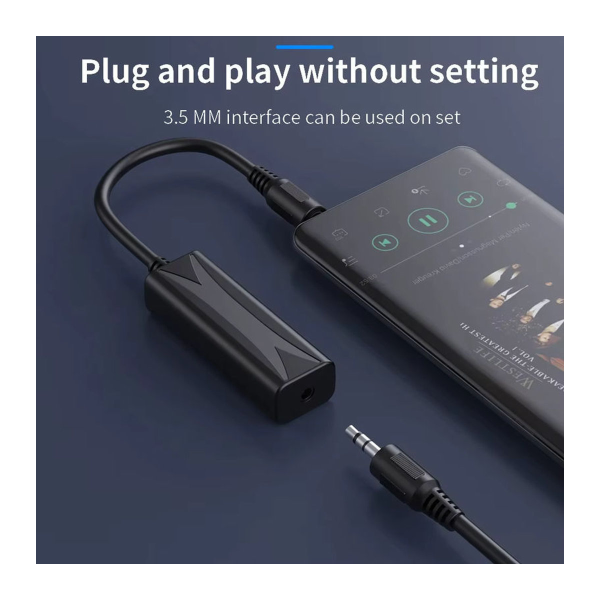 kebidumei 3,5-mm-Audio-Aux-Kabel mit Rauschfilter und Erdungsschleife zur Störungsunterdrückung, Schwarz - Bild 3