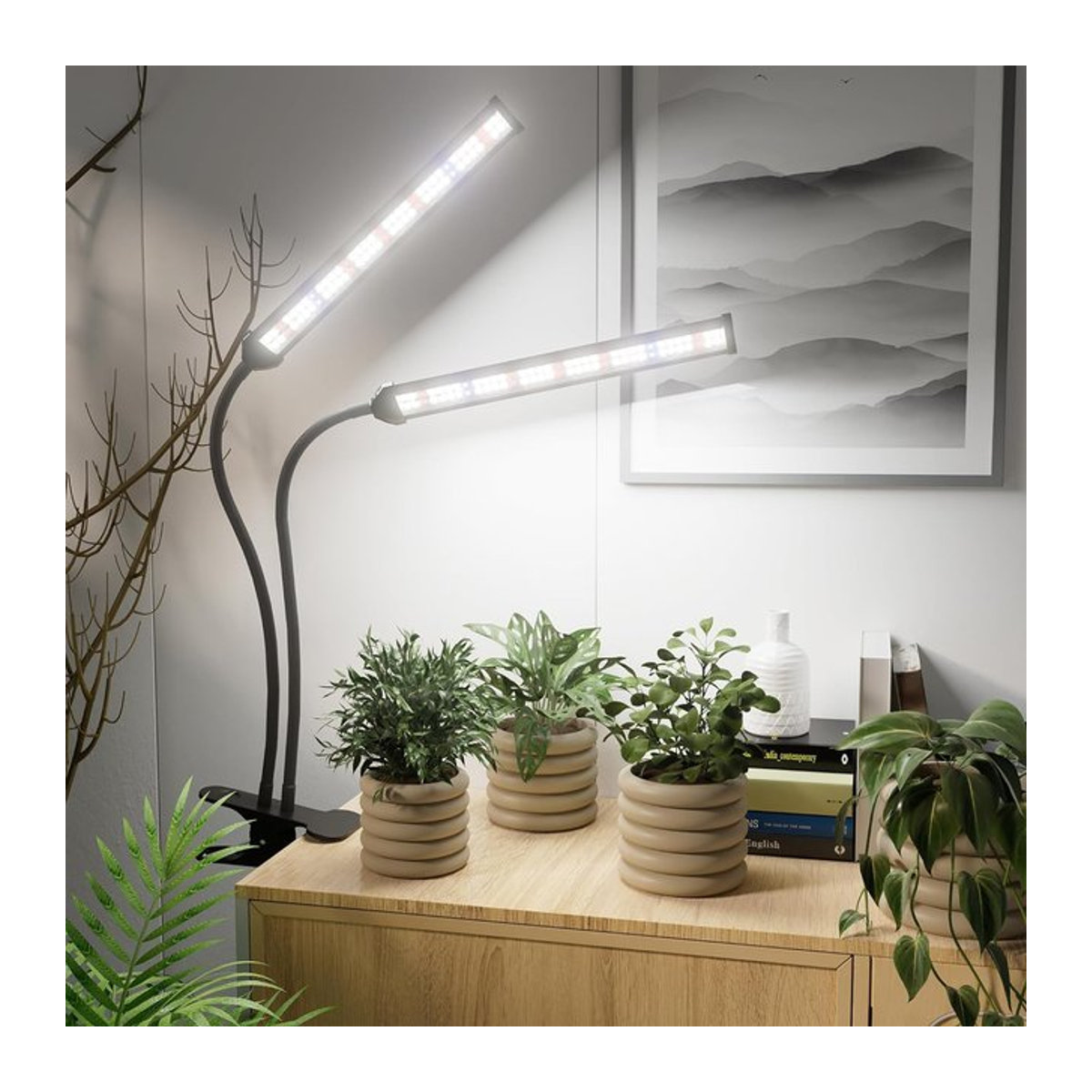 KEBINCPLED LED Vollspektrum Pflanzenlampe Clip-Leuchte für Indoor-Gewächshäuser und Sämlinganlagen 110V/220V - Bild 1
