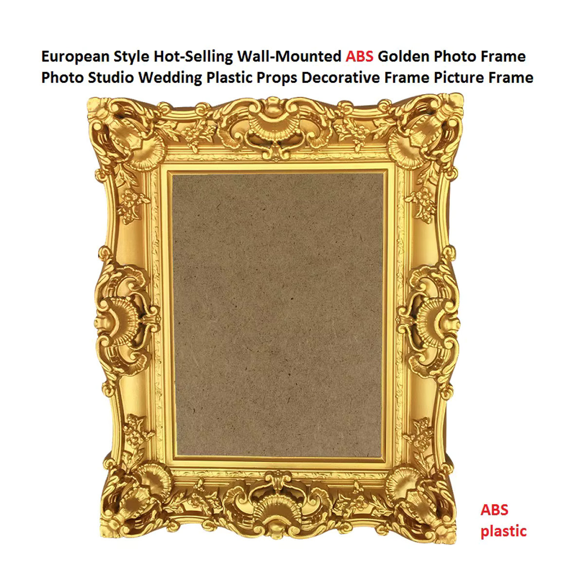 Keepmore Bilderrahmen aus Kunststoff in Gold, rechteckige Hochzeitsdekoration für Wandmontage oder zum Aufstellen, 15 x 20 cm - Bild 2