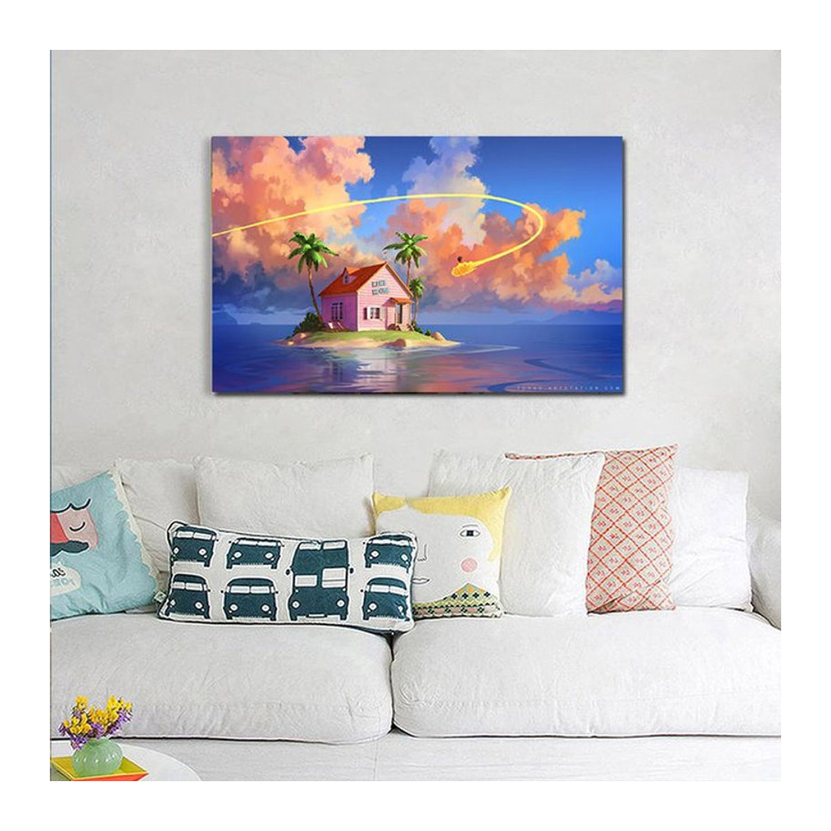 Keeppley Dragon Ball Goku Anime Leinwand Wandkunst Motiv im Querformat mehrfarbig - Bild 1