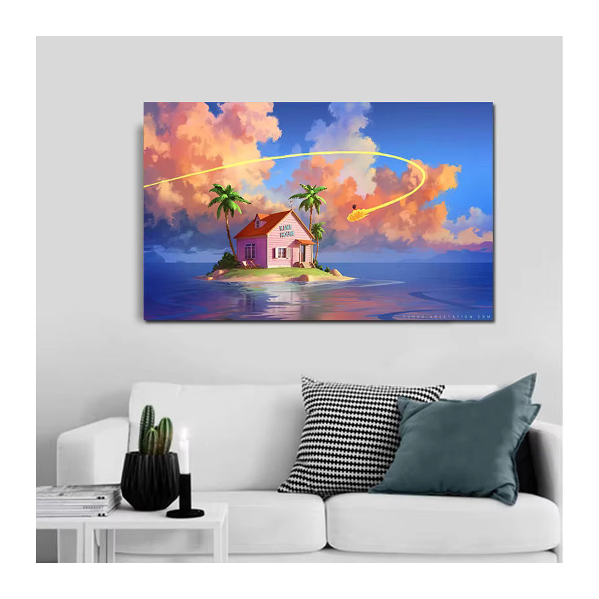 Keeppley Dragon Ball Goku Anime Leinwand Wandkunst Motiv im Querformat mehrfarbig - Bild 2