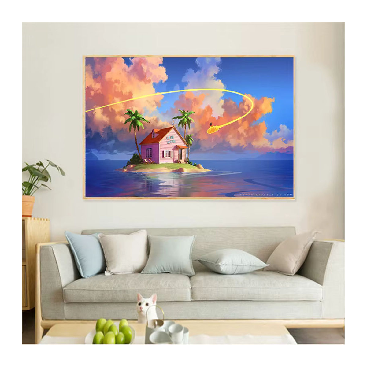 Keeppley Dragon Ball Goku Anime Leinwand Wandkunst Motiv im Querformat mehrfarbig - Bild 3