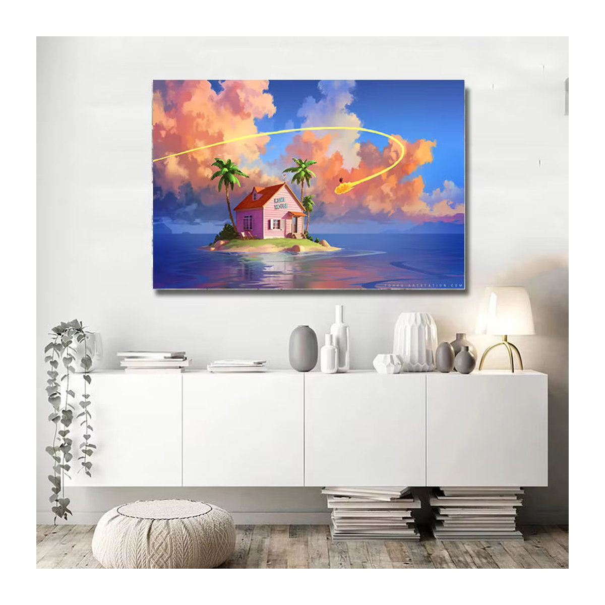 Keeppley Dragon Ball Goku Anime Leinwand Wandkunst Motiv im Querformat mehrfarbig - Bild 4