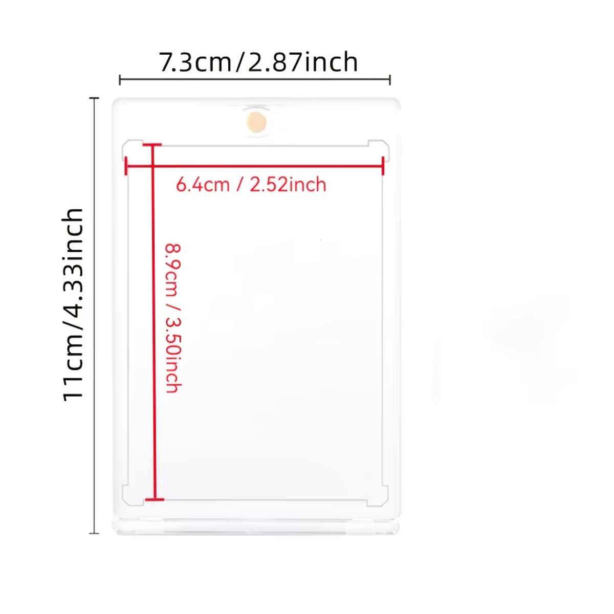 KEHUASHINA Magnetische Kartensteine Set für TCG und MTG Sammelkarten, 10 Stück, Transparent, mit UV-Schutz und Vitrinehalter für 35PT bis 180PT Karten - Bild 3