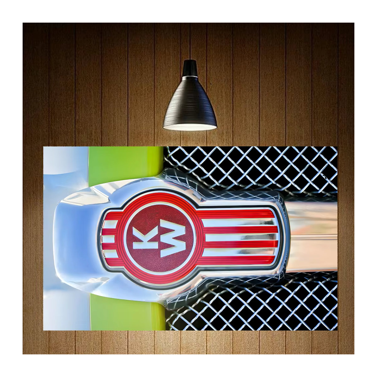 Kenworth Truck Logo Flagge aus Polyester als Wanddekoration oder Banner für Garage und Outdoor - Bild 3