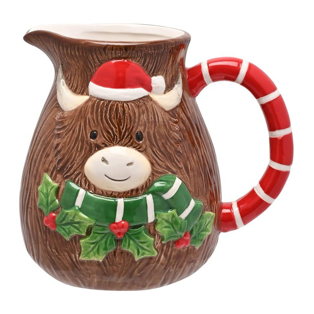 Keramikkrug Hochlandkuh von The Christmas Gift Co. in Braun mit Animal Print im rustikalen Design - Bild 1