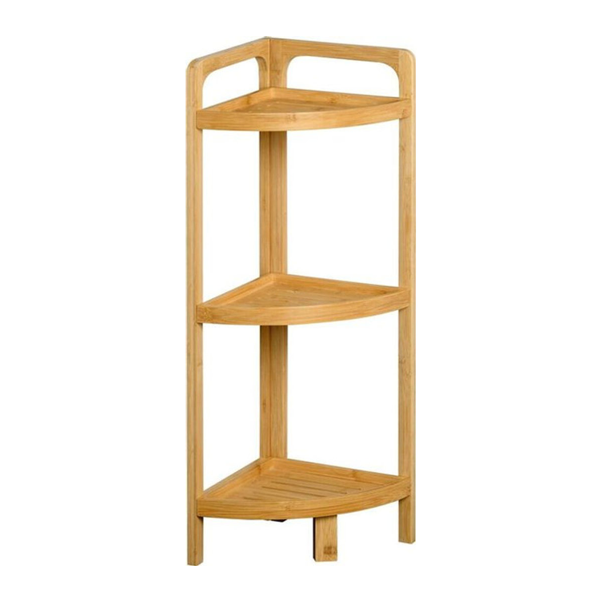 Kesper Eckregal aus Bambus in Natur, modern und minimalistisch, B/T/H: 23 x 23 x 70 cm - Bild 1