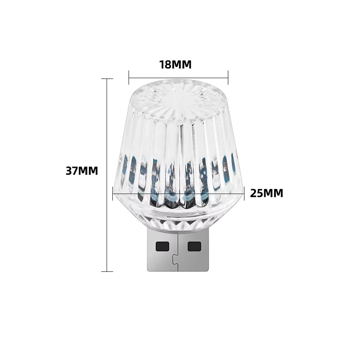 KEVANLY USB Mini Atmosphäre Licht RGB LED Taschenlampe als dekorative Innenbeleuchtung und Auto Umgebungslicht in Bunt - Bild 3