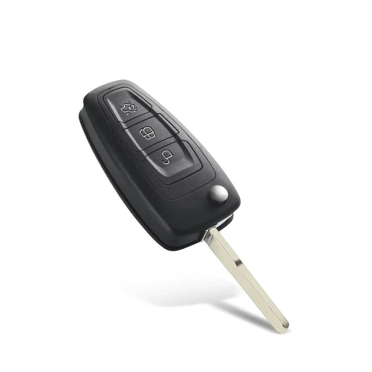 Keyyou 2er-Set Autoschlüssel Abdeckung für Ford Focus Mondeo Fiesta mit HU101 Klinge und 3 Tasten in Schwarz - Bild 3