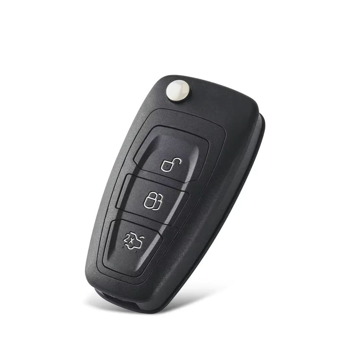 Keyyou 2er-Set Autoschlüssel Abdeckung für Ford Focus Mondeo Fiesta mit HU101 Klinge und 3 Tasten in Schwarz - Bild 4